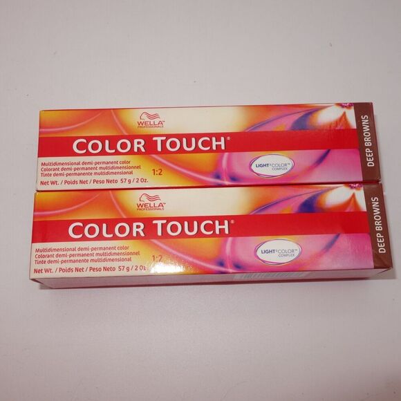 2 boxes Wella Color Touch Demi-Permanent 10/73 Lightest Blonde/Brown Gold - Picture 1 of 4